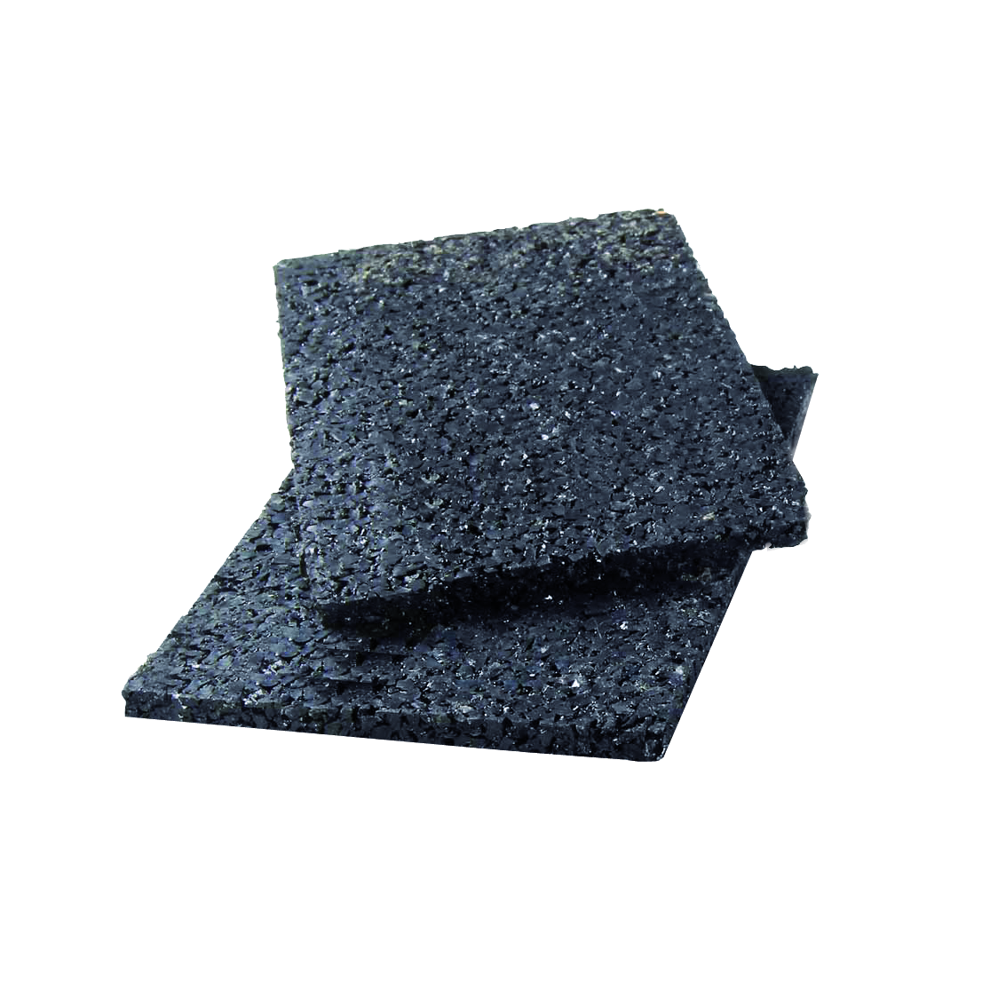 Tapis en caoutchouc noir 3x60x90 cm — vue détaillée sur fond neutre