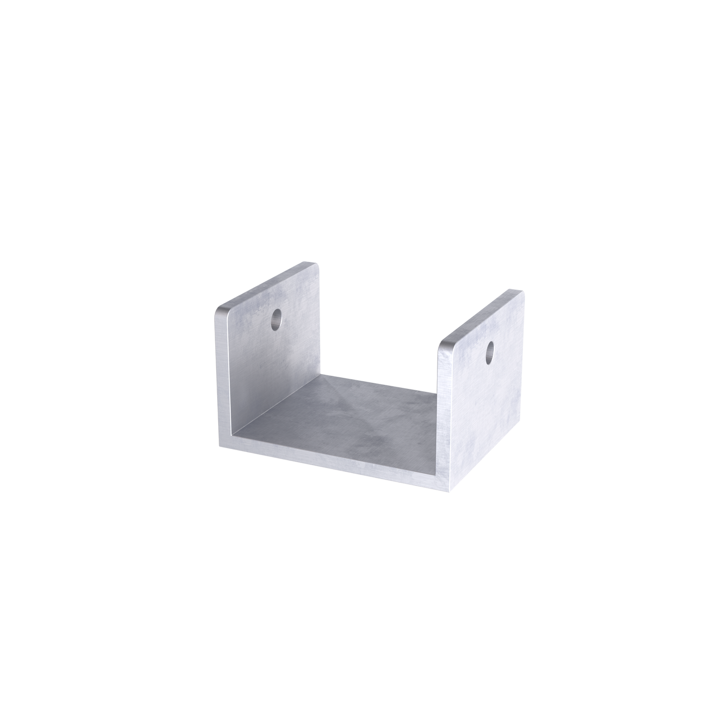 Capuchon lambourde alu pour fixation structural, vue détourée sur fond neutre