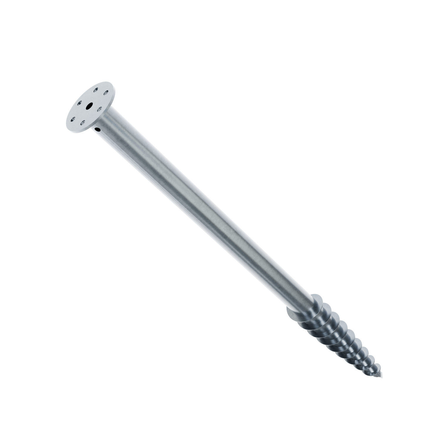 Support de lambourde réglable spiral en inox, vue détourée, tige M16