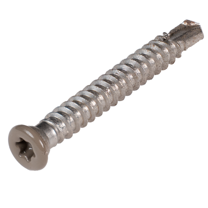 Cobra Stainless steel  5.5x45mm screw for aluminium joist  Colored head (50pcs)