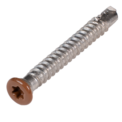 Cobra Stainless steel  5.5x45mm screw for aluminium joist  Colored head (50pcs)